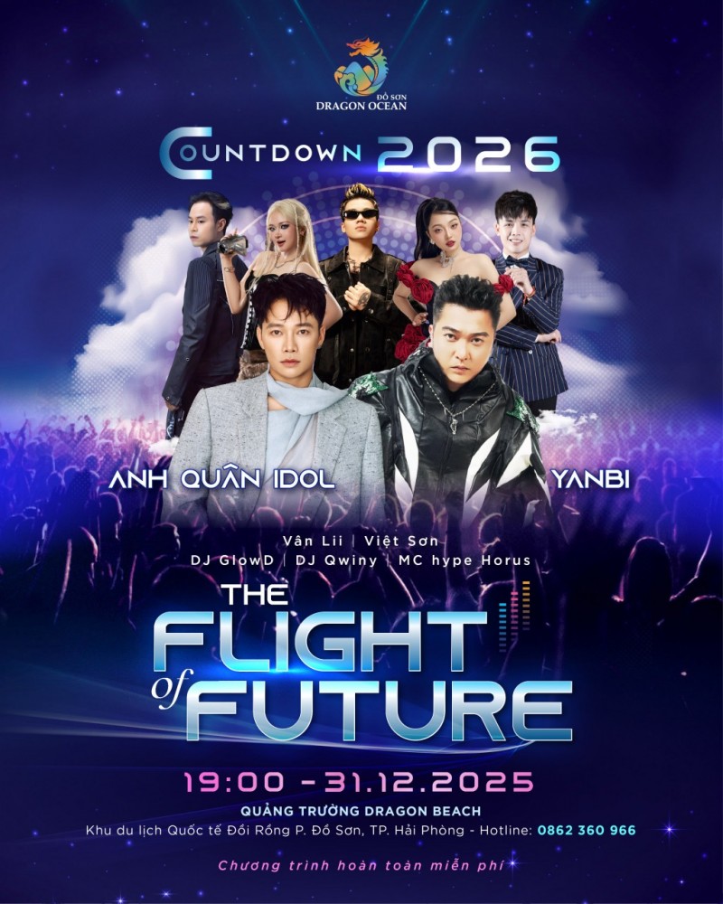 Dragon Ocean Đồ Sơn Countdown 2026: Điểm du lịch mới tại Hải Phòng cất cánh cùng tương lai