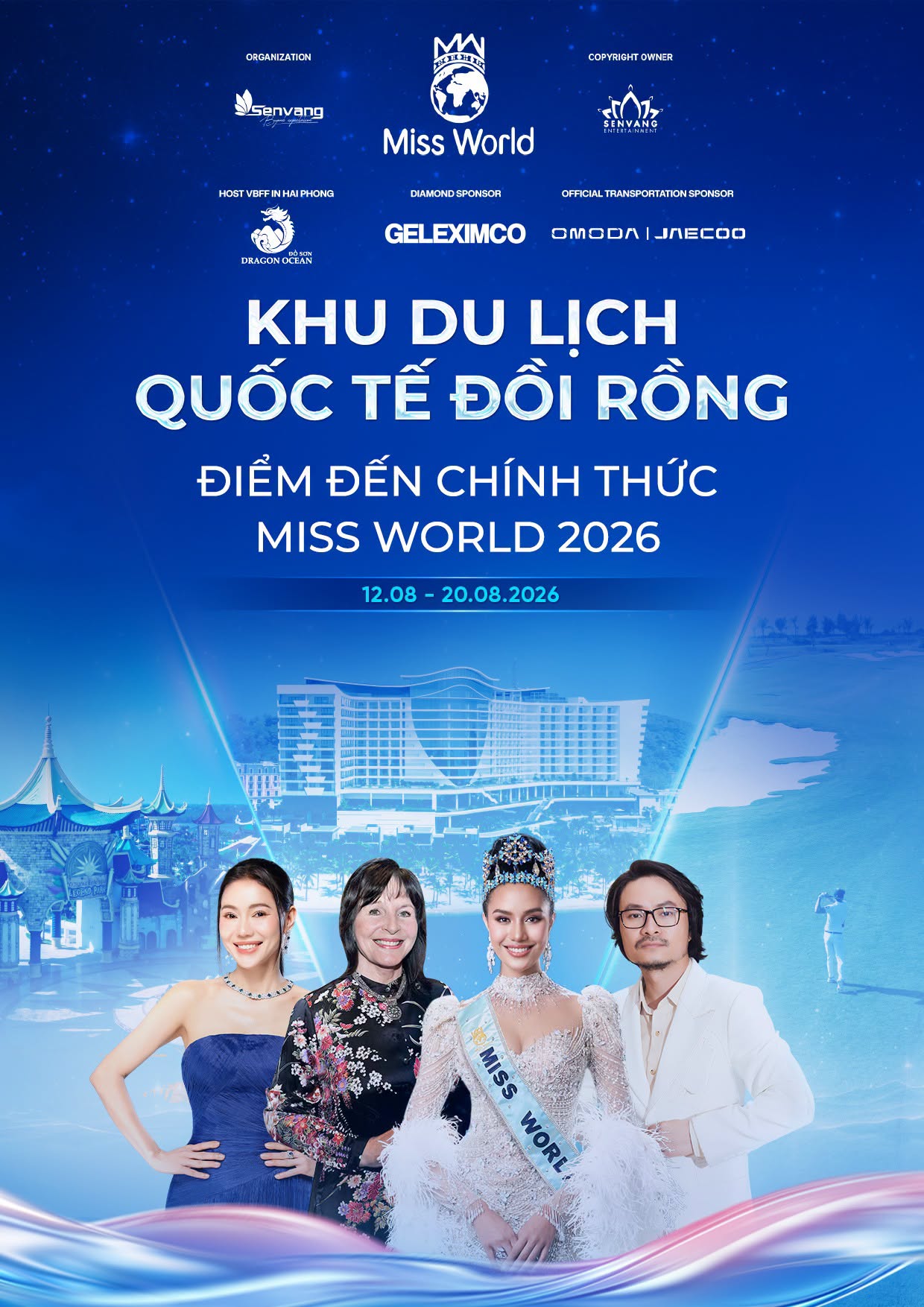 Lần đầu tiên Miss World đến Việt Nam – Khu du lịch quốc tế Đồi Rồng tự hào là điểm đến đồng hành